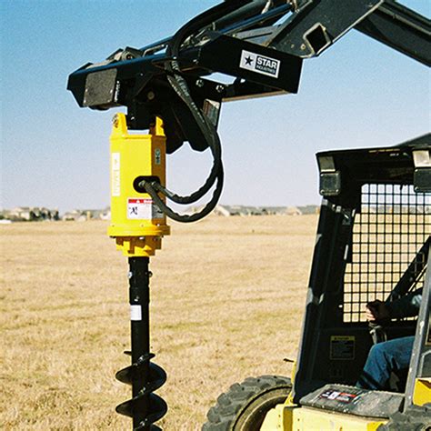 6 auger skid steer|auger attachment for skid steer.